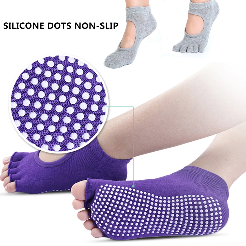 1 пара женские спортивные носки для фитнеса Пилатеса женщин йоги Пилатес