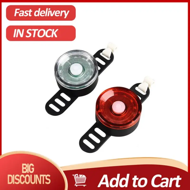 

Round Mini Strobe LED Bike Light Bicycle Taillight Bike Accessories USB Rechargeable MTB Road Bike Cycling Safety Warning Light