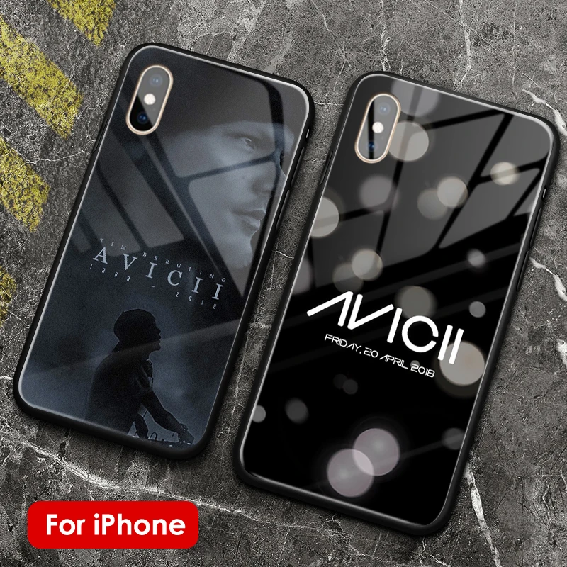 DJ Avicii Tim Bergling R.I.P мягкий силиконовый стеклянный чехол для телефона Apple iPhone SE 6 6s 7 8