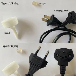 EU/US plug hot-water bottle charging cable,Non-universal style,Since the charging port has many shap in Pakistan