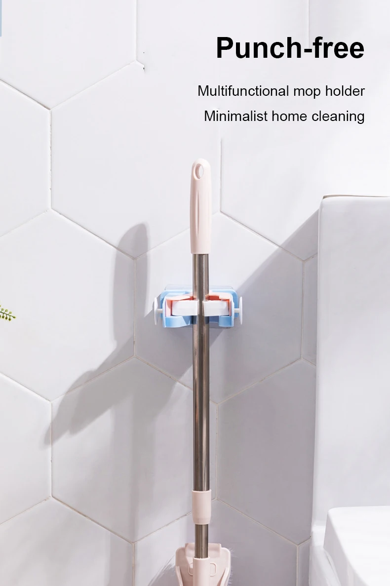 Настенный крючок для швабры на присоске подвесная стойка мощная безследная