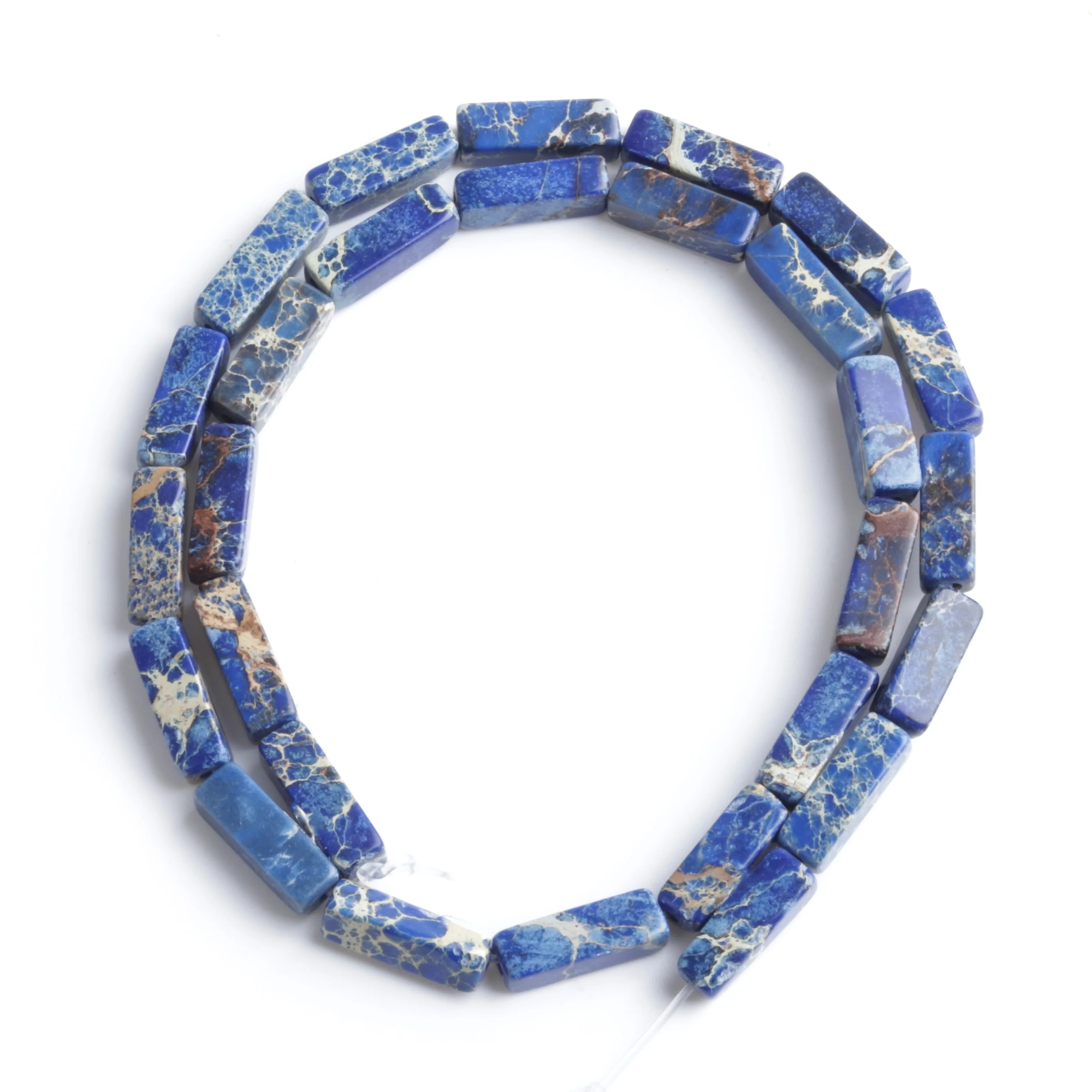 

Natural Stone 4x13mm Emperor Rectangular Column Rectangular Square Loosely Spaced Bead Separator Bead DIY Necklace Bracelet