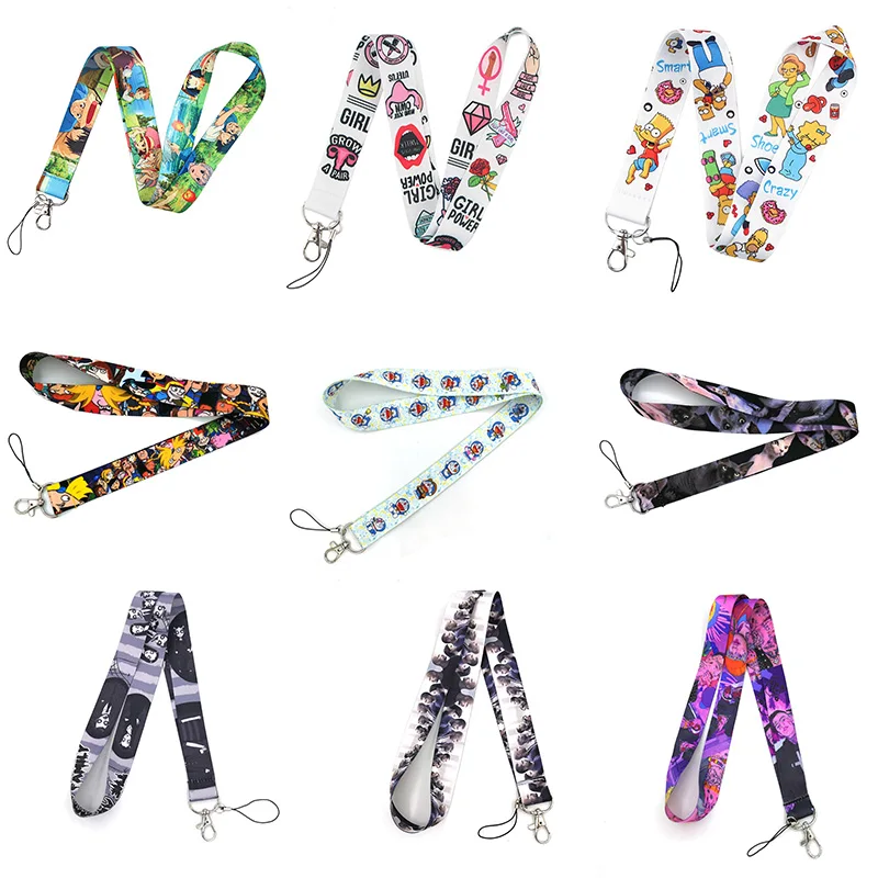 

Cartoon Neck Strap Lanyard for Keys ID Card Badge Holder Mobile Phone Strap Keychain Webbing Ribbon Phone Rope Key Lanyard