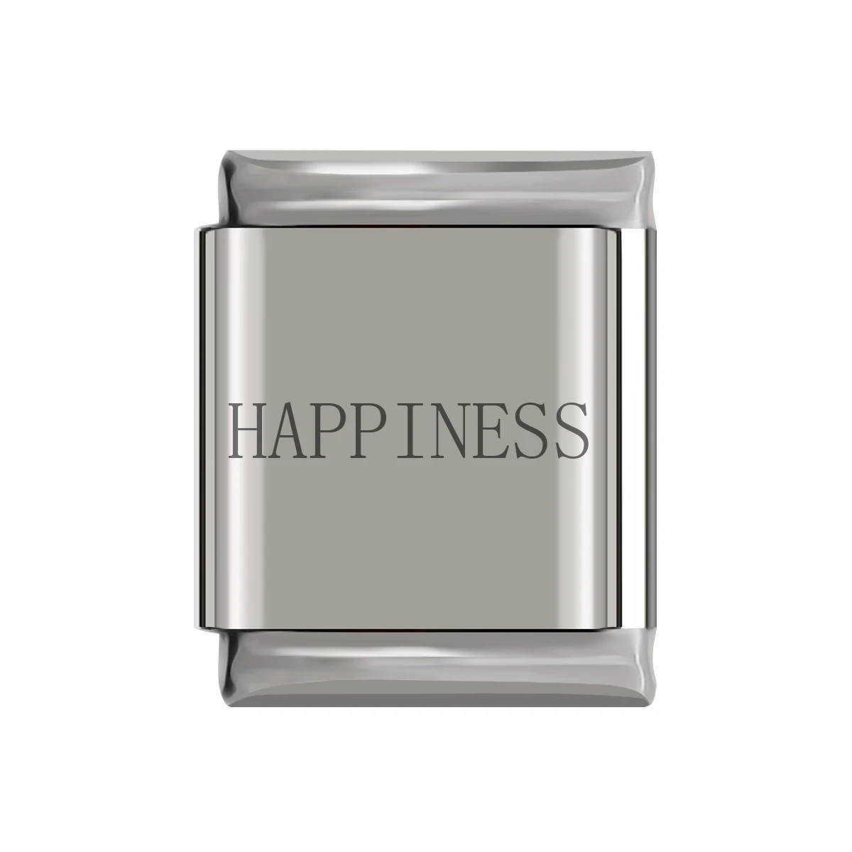 HAPPINESS Hapiship,, Маргаритка, любовь, Вера, надежда мечта, счастье, буква, шарм, подходит для 13 мм, браслет, нержавеющая сталь, изготовление ювелирных изделий, DJ038 - Окраска металла: HAPPINESS
