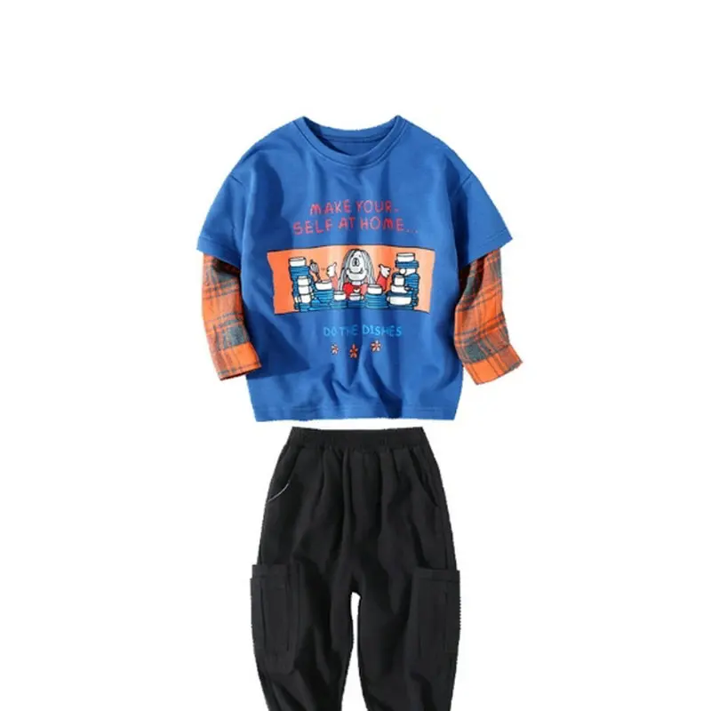 

JO&MI 2020 autumn children's fashion clothing set kids outfits T shirt + pants