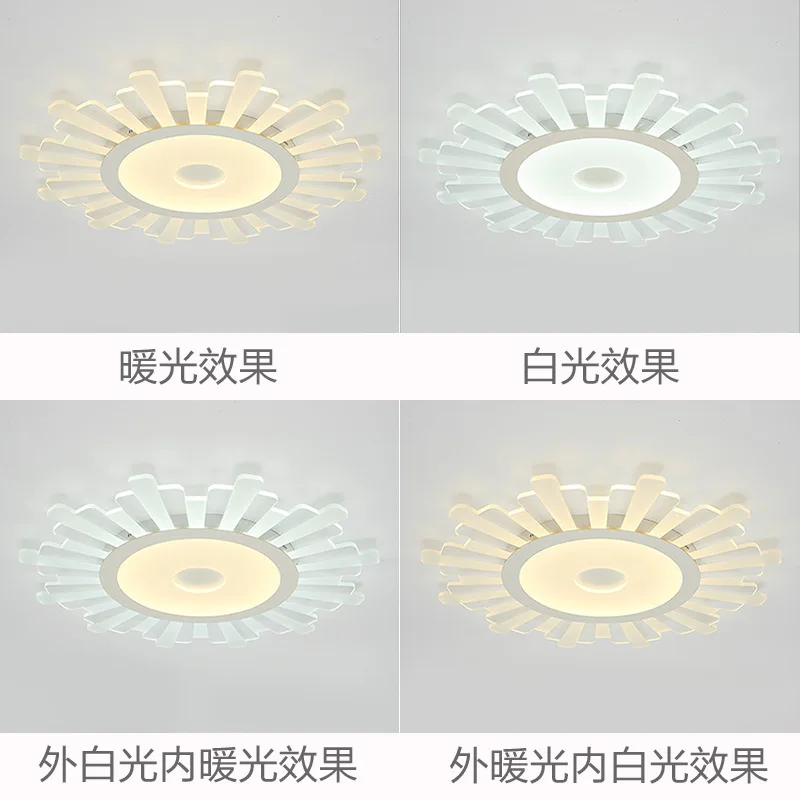 

nordic living room decoration light ceiling ventilador de techo luzes de teto AC85-265V Bedside Aluminum Living Room ceiling