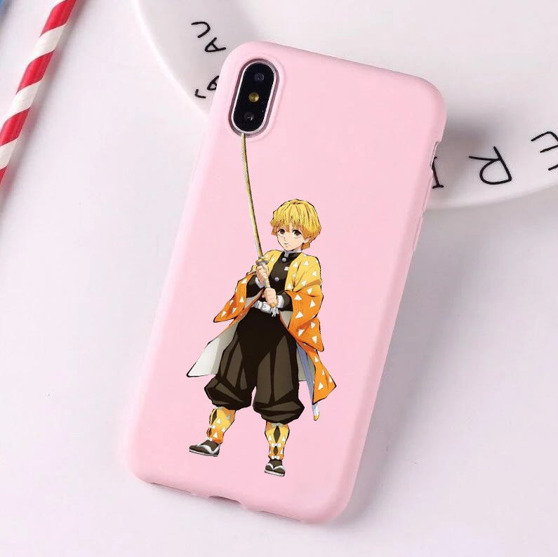 Камадо Nezuko Kimetsu без Yaiba демон убийца ТПУ, конфетный мягкий чехол для телефона для iphone 6/6s, 6 Plus/6s Plus, 7 Plus/8, XS XM X 11 pro