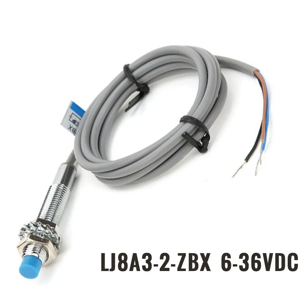 1x Inductive Proximity Switch 500Hz 6-36 Vdc 8mm Barrel LJ8A3-2-Z/BX M8 NPN