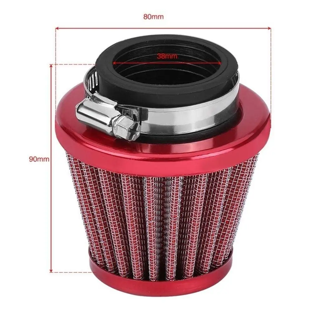 

8mm Universal Motorcycle Motorbike ATV Dirt Bike Air Filter Cleaner Replacement