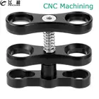 FEICHAO 1 дюймовый Шаровой Зажим-бабочка из алюминиевого сплава для подводных фонарей Arm 360 Кронштейн держатель адаптер для Gopro Осмо камера аксессуары