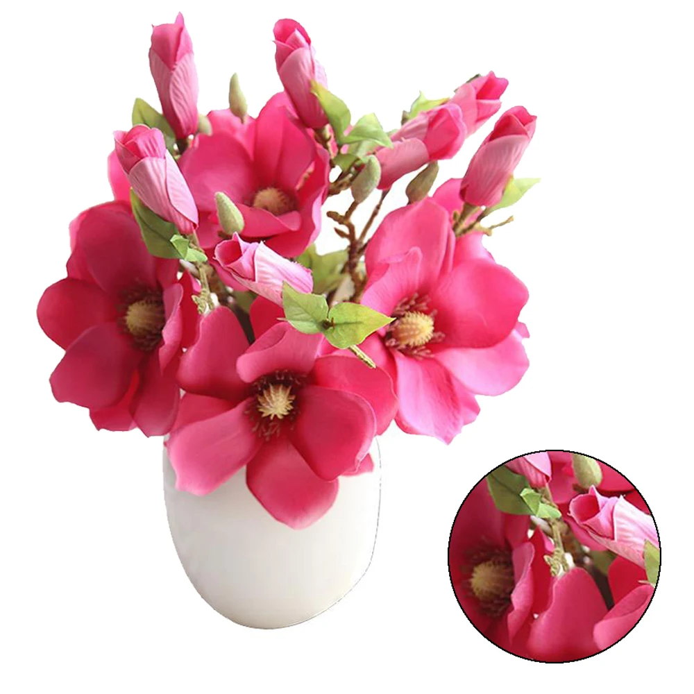 Магнолия орхидеи букеты из искусственных цветов DIY Свадебная вечеринка домашний