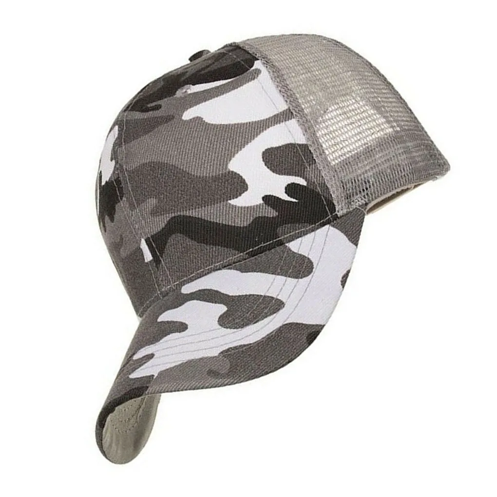 

Mesh Trucker Baseball Cap Men Camo Camouflage Bone Masculino Summer Hat Men Army Cap Trucker Snapback Hip Hop Dad Gorra Hats