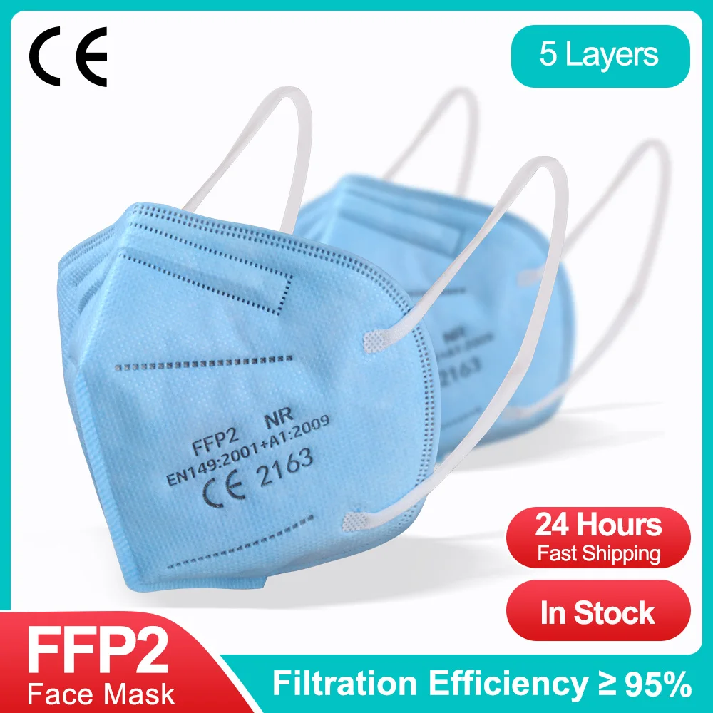 

5-200 Pieces FFP2 Mask KN95 Face Mask Adult Mask Filter Reusable Protective Mask EU Approved fpp2 Mask FFP2Mask FFP3Mask masque