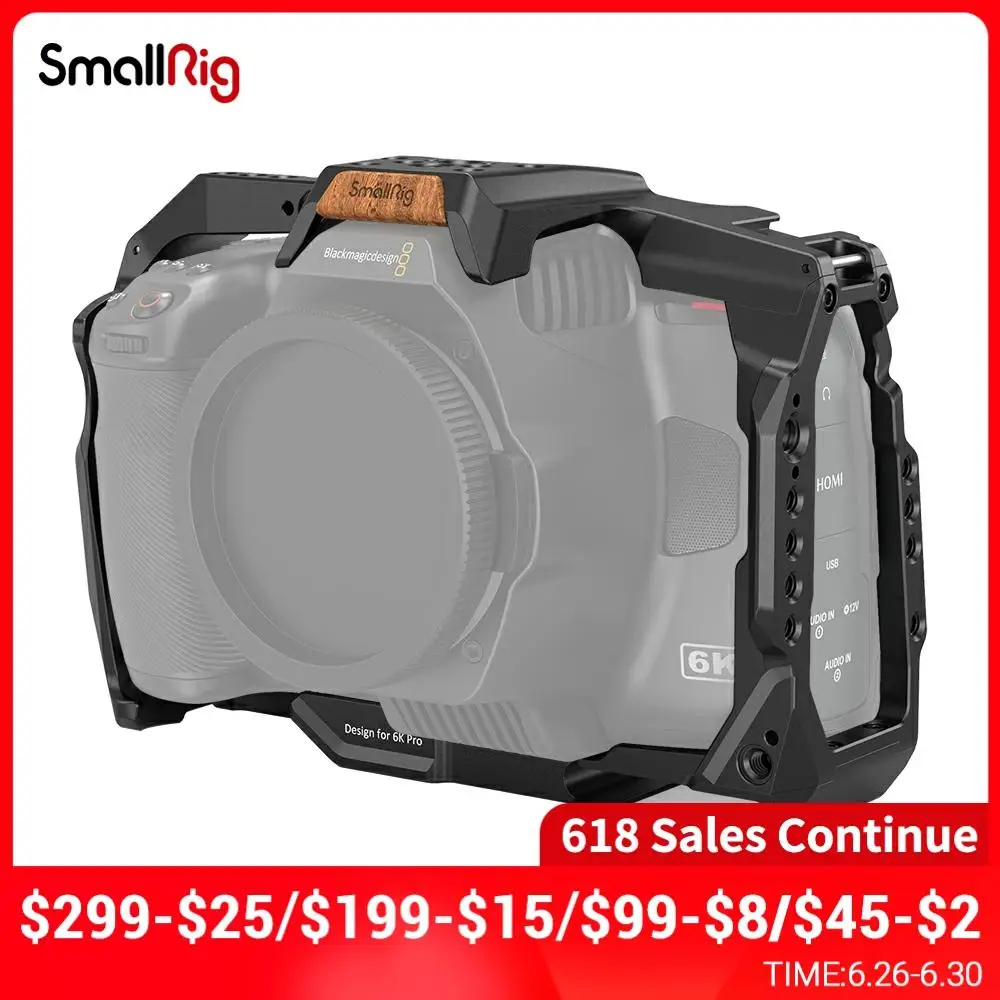 Клетка SmallRig Full DSLR для камеры BMPCC 6K Pro Rig DIY 3270|Моноподы| |