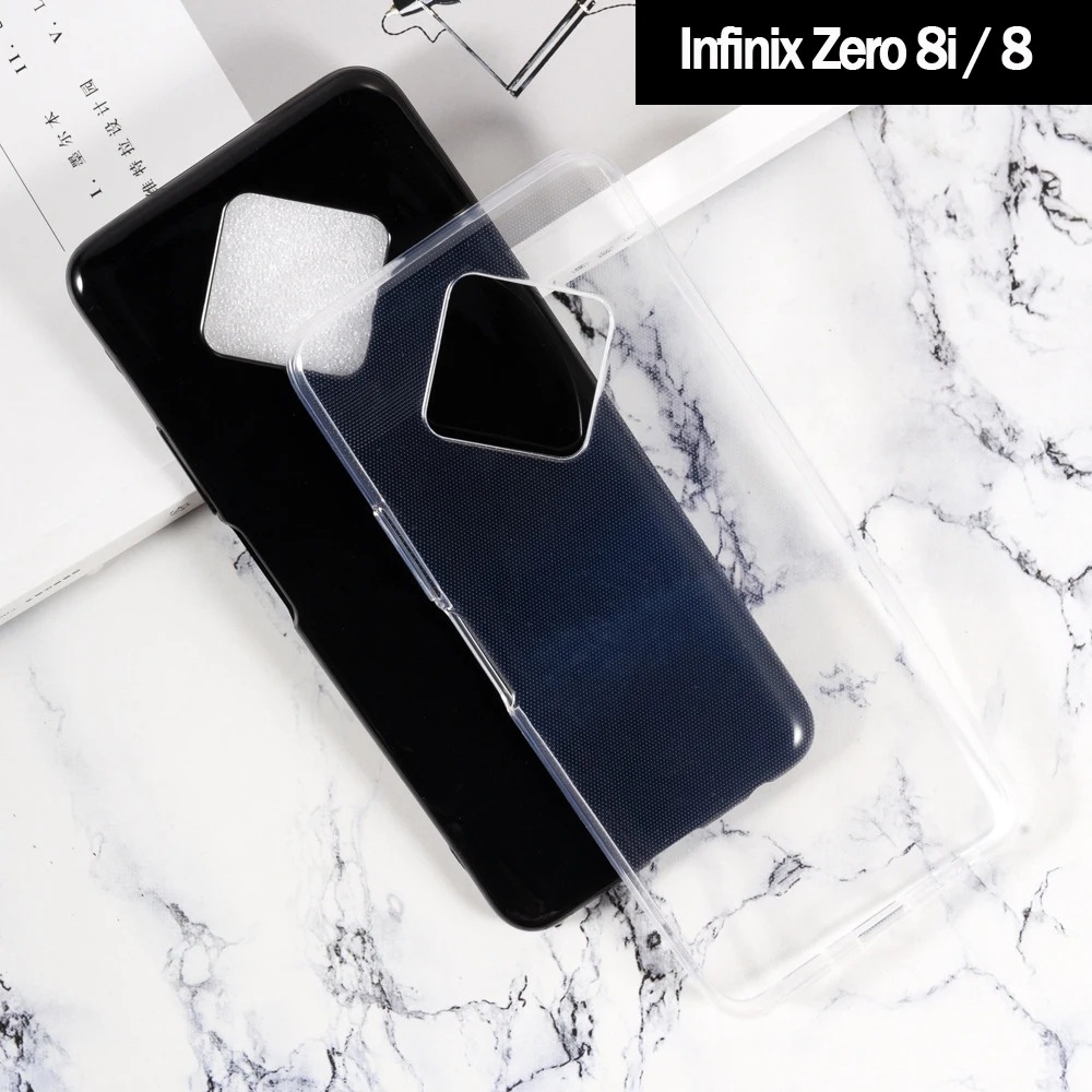 phone protective shell for infinix zero 8i case coque soft shockproof back cover for infinix zero 8 case funda capas free global shipping