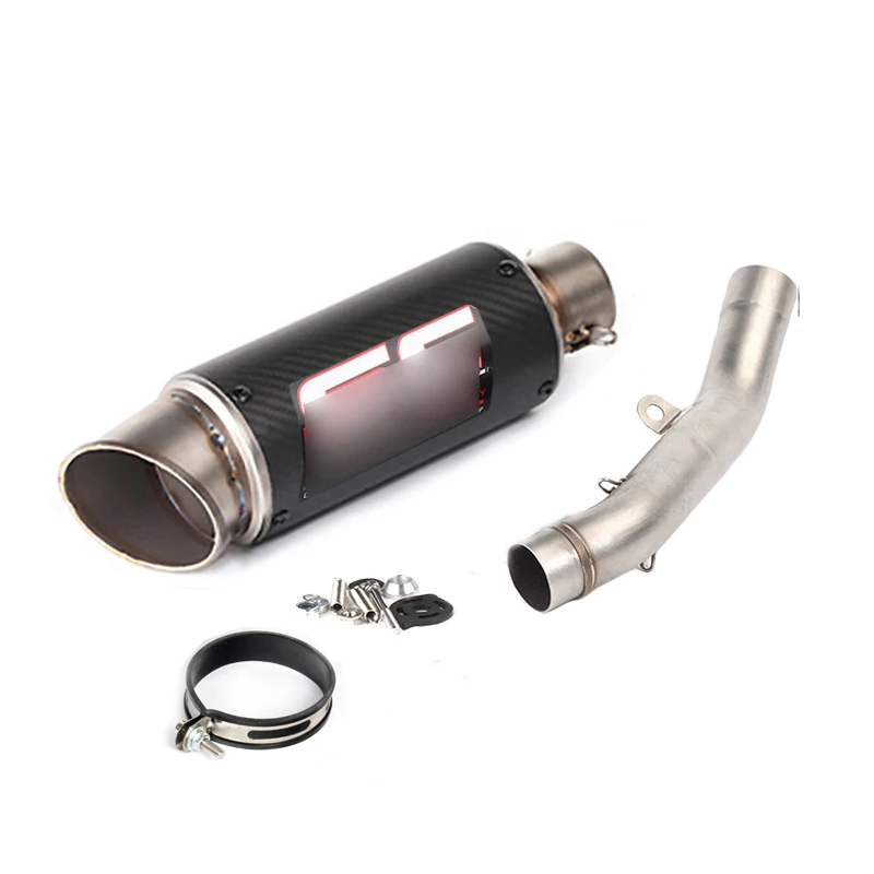 F Слипоны для мотоцикла, выхлопная система, полный глушитель, глушитель, наконечник трубы, Модифицированная Соединительная труба для Kawasaki Z800 2013 - Цвет: F