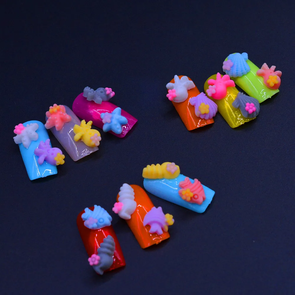 48 шт./компл. женский разноцветный галстук бабочка сделай сам морской ракушка рыба