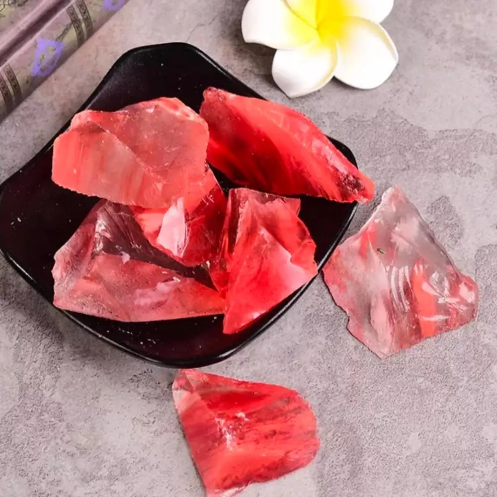 Натуральный кристалл арбуз красный камень ароматический для диффузии