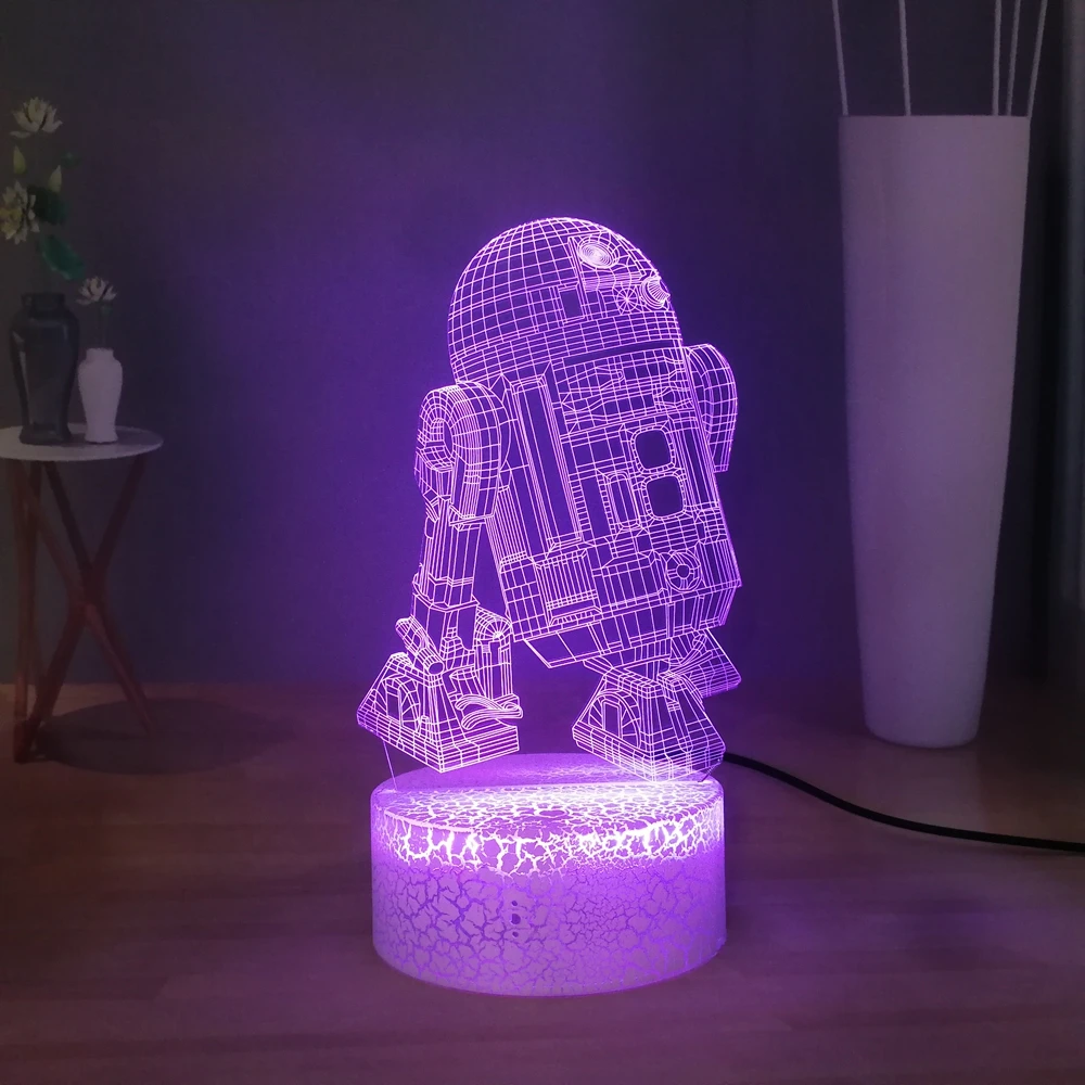 Настольная лампа с роботом-космонавтом в стиле Звездные войны Креативный