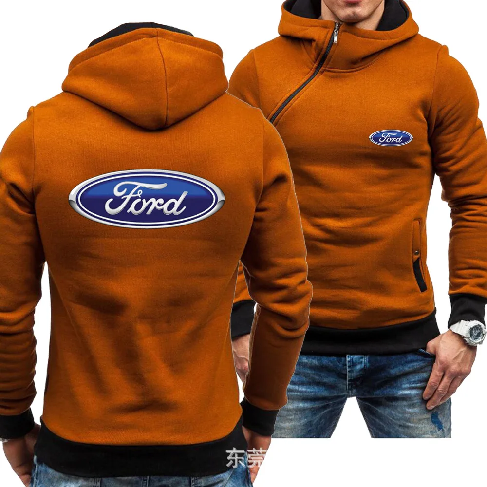 

NEW Hoodies for ford Car Logo Print Casual HipHop Harajuku Long Sleeve Fleece warm Hooded Sweatshirts Mens zipper jacket y