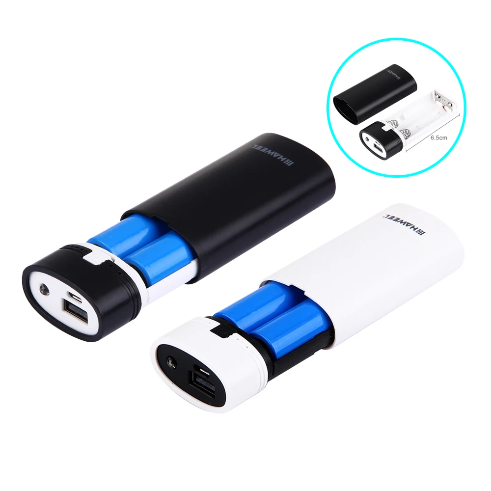Портативное зарядное устройство 2 слота 18650 USB чехол для зарядного устройства