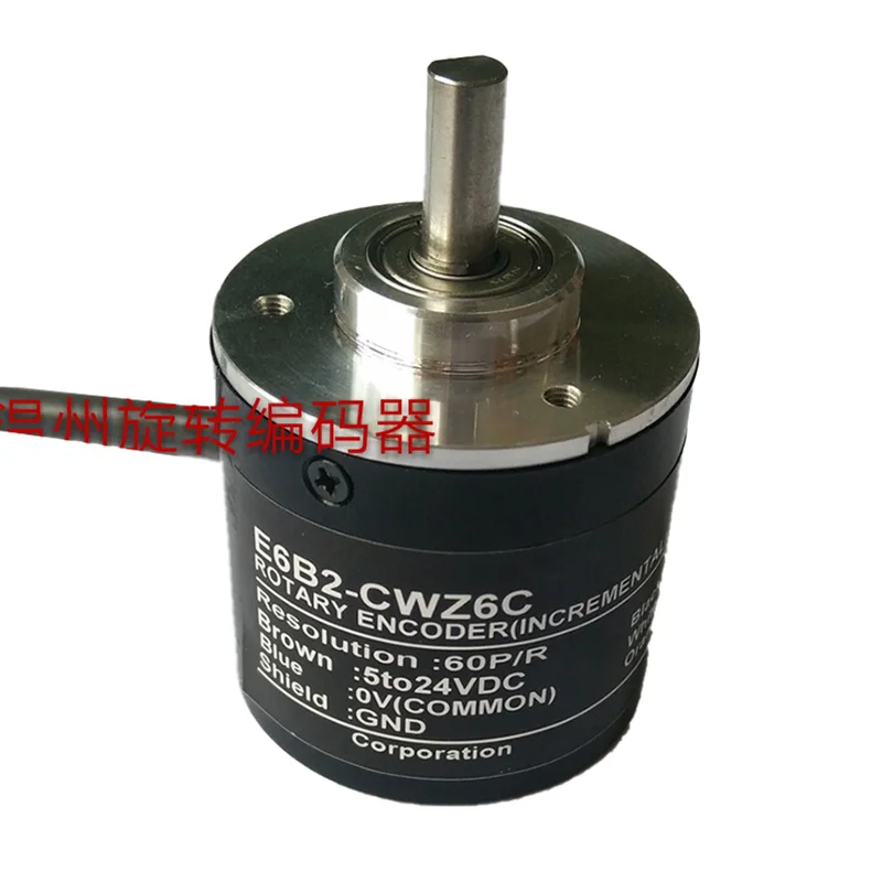 

New Rotary Encoder E6B2-CWZ6C 60P/R Incremental 60PPR 5-24 VDC 3-PHASE NPN Output E6B2CWZ6C 60P/R