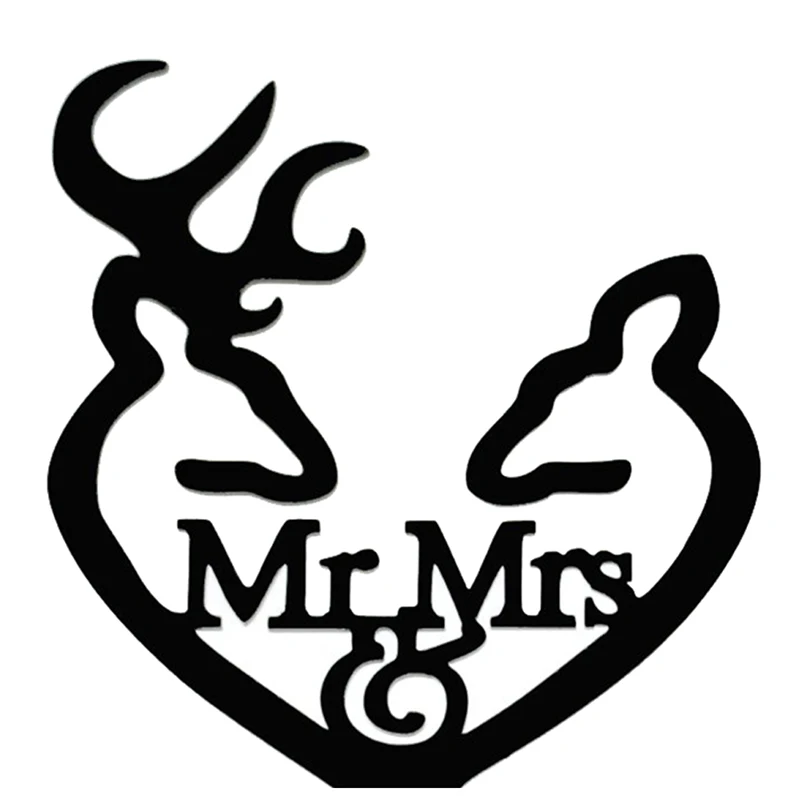 Креативный персональный свадебный торт Mr and Mrs топперы для торта с оленем особых
