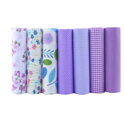 G 7 Color 40x50cm Высокое качество 10 серия Цветочные серии Хлопок Лоскутная Ткань Жир четверть пряди Ткань для шитья кукольные ткани 40*50 см 7 шт./лот - Цвет: G 7 Color 40x50cm