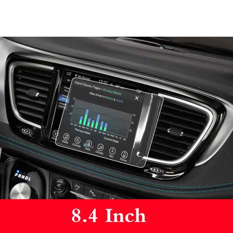 

8.4 Inch GPS Screen Tempered Glass Protector Film For Chrysler Pacifica/Chrysler Pacifica Hybrid L LX TOURING PLUS L 2017-2019