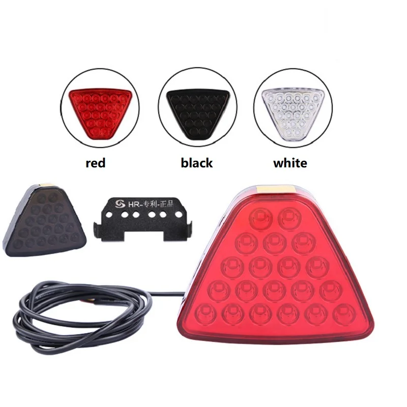 

Universal 12V F1 Style Led Brake Stop Light Triangle 20 LED Rear Tail Light Reverse Safety Strobe Lamp for Car Auto Motorcycle