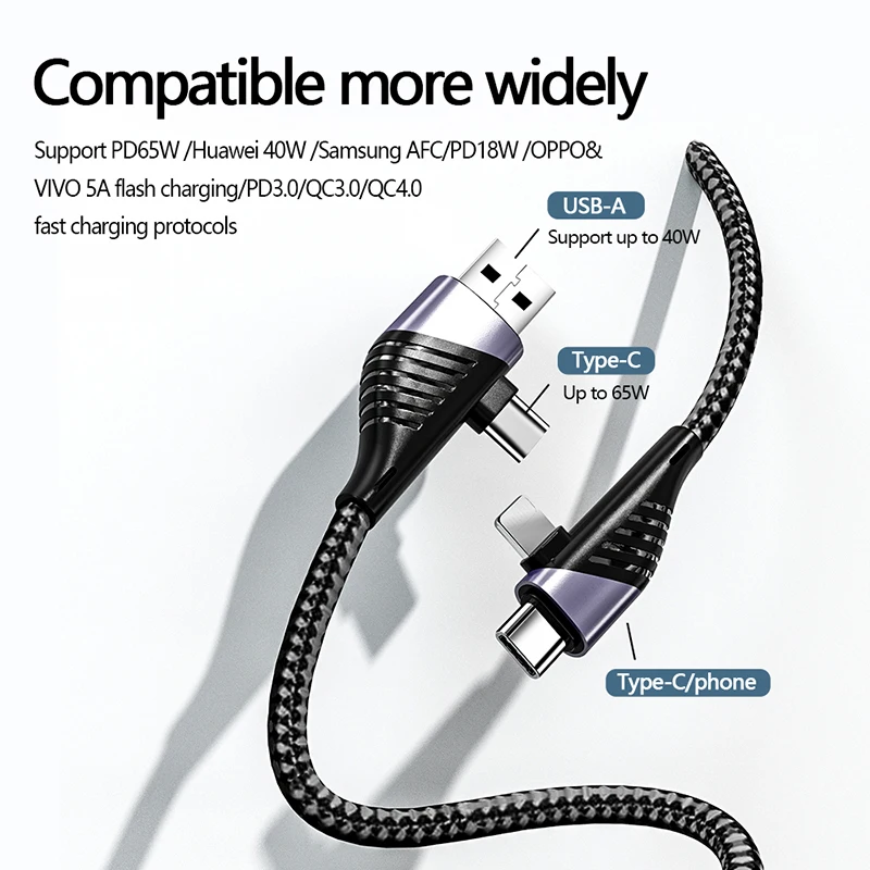 зарядный кабель 4 в 1 кабель дл