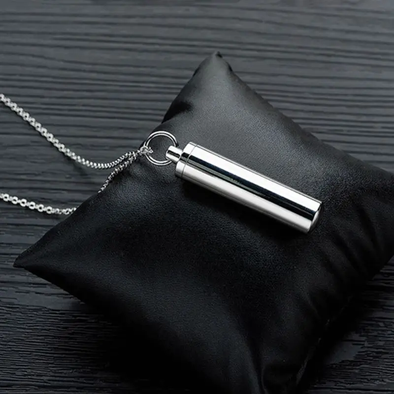 Ювелирный цилиндр для кремации из нержавеющей стали домашнее животное ожерелье