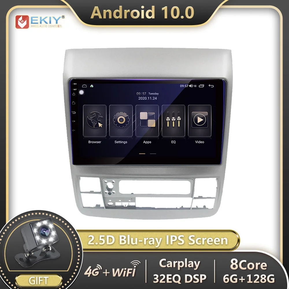 

EKIY 6G 128G DSP For Toyota alphard 2002-2007 Android 10 Car Radio Multimedia Blu-ray IPS Screen Navigation GPS Autoradio Stereo