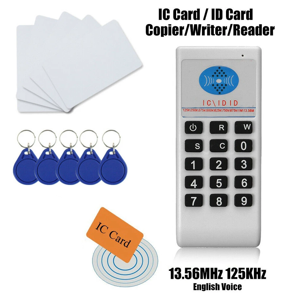 Портативная частота 125 кГц-13 56 МГц Копир Дубликатор Cloner RFID карта NFC IC считыватель и