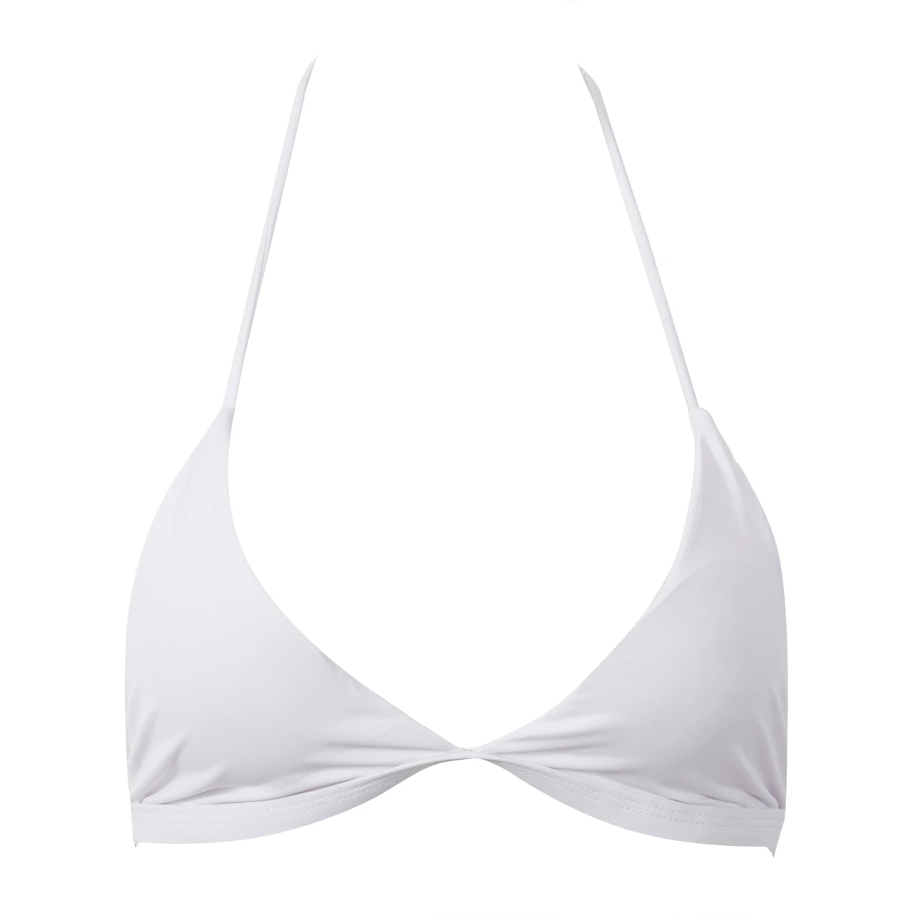 Сексуальный Женский Повседневный базовый купальник с лямкой на шее эффект пуш-ап