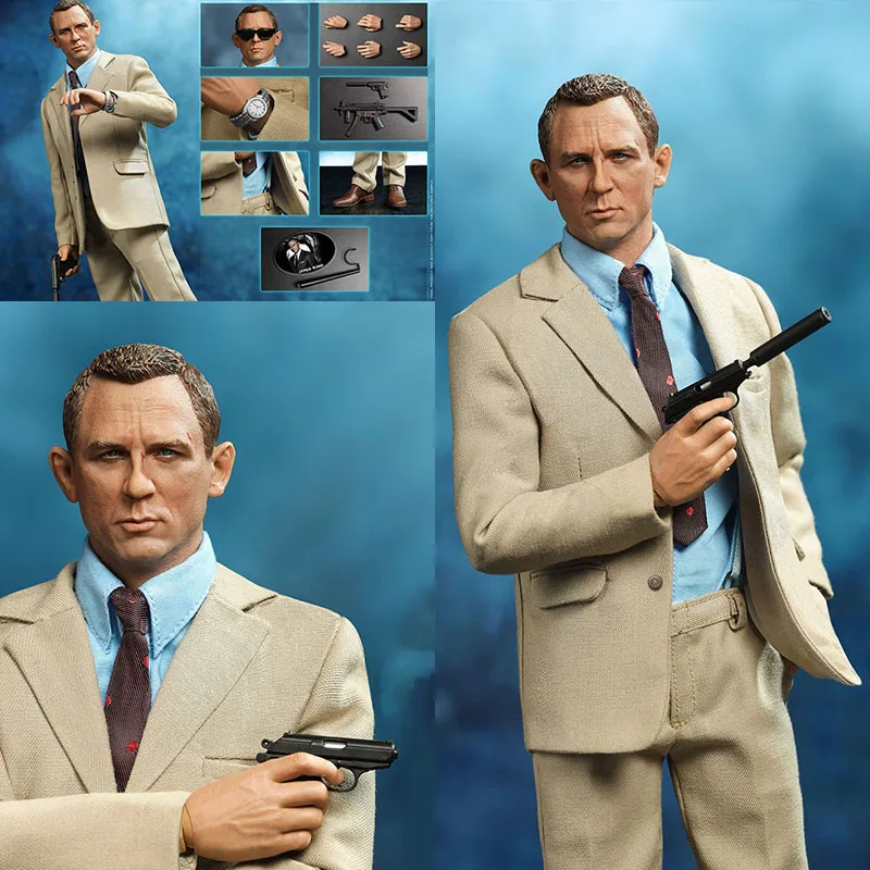 

Детские игрушки, модель 1/6, полный набор экшн-фигурок мужского солдата 007 Даниэль Крейг 12 дюймов