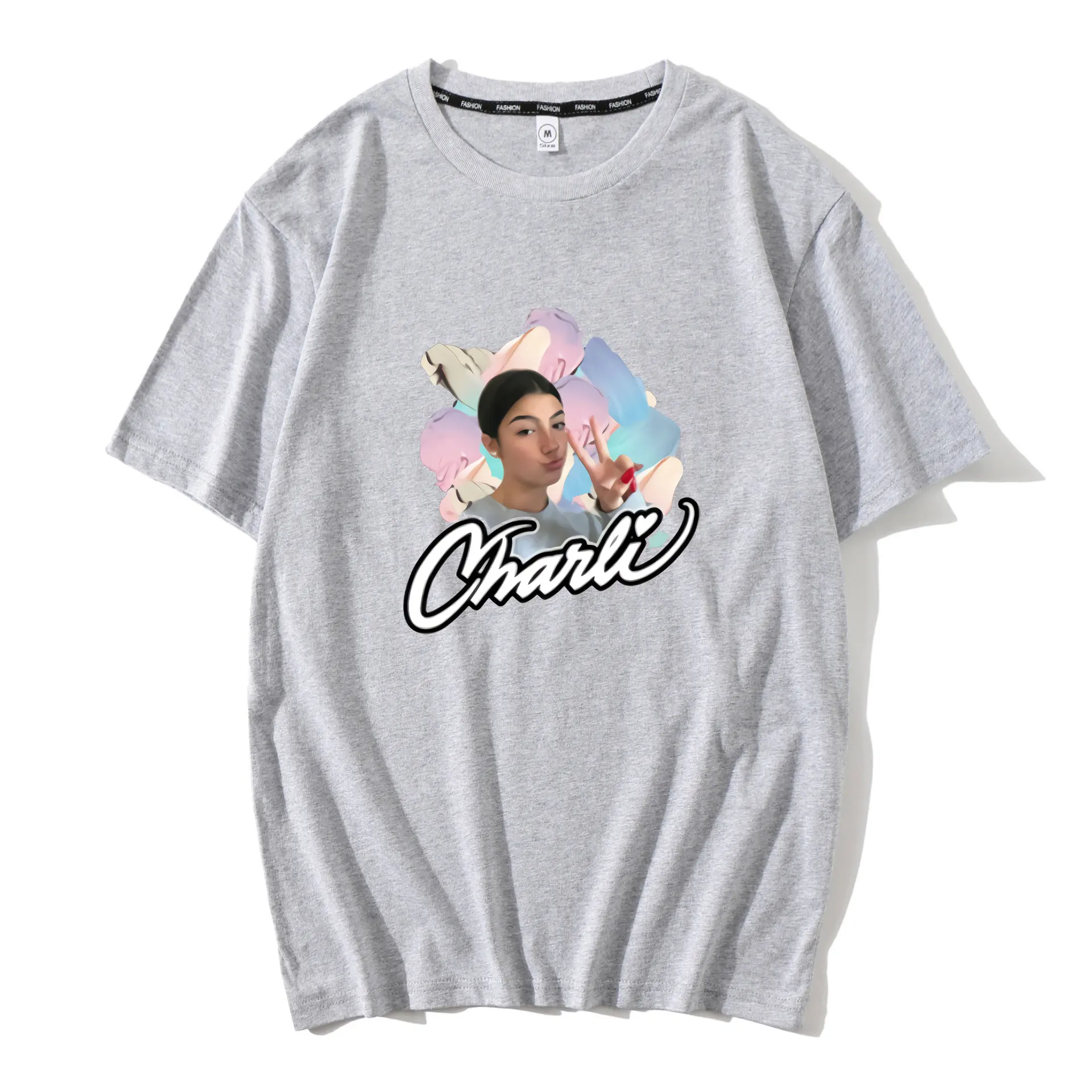 

Vintage T Shirts Women 2020 Summer Cotton Tops Mens T Shirt Charli Damelio Ice Coffee Harajuku Shirt Ropa Mujer Korean White Top