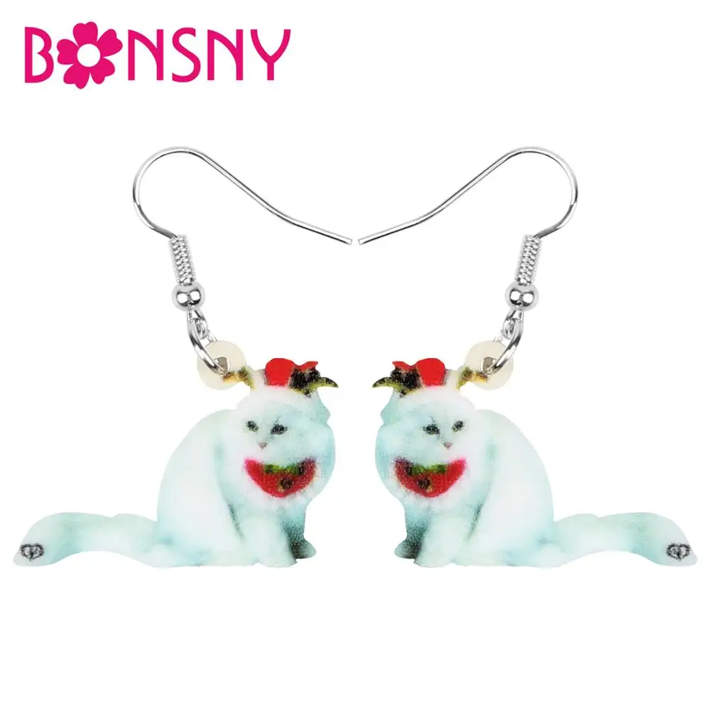 Bonsny акриловые рождественские украшения для женщин и девушек в виде