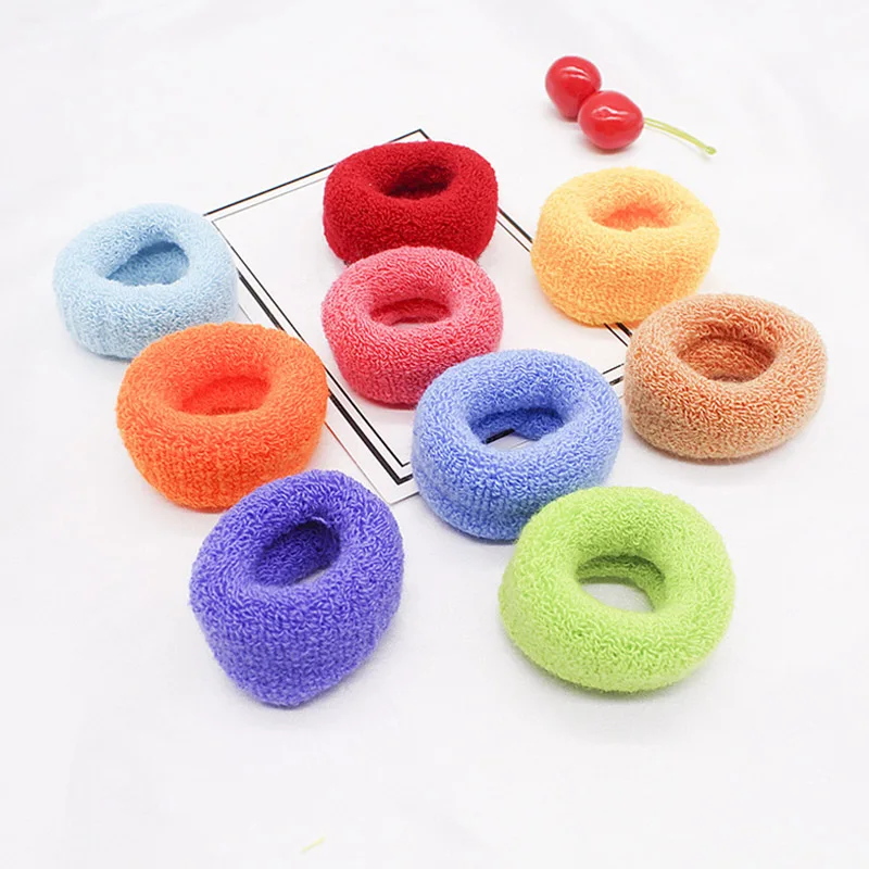 12 шт./компл. модная детская стрейч бесшовные резинкой резинки для волос круг с