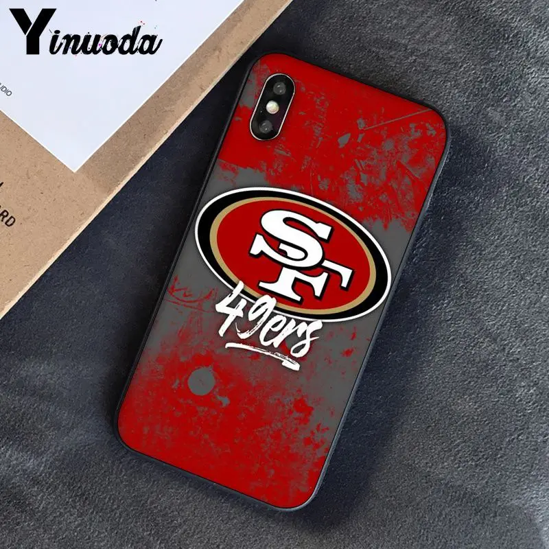 Yinuoda San Francisco 49ers DIY роскошный высококачественный защитный чехол для iPhone 8 7 6 6S Plus 5 5S SE XR X XS MAX Coque 11 11pro max