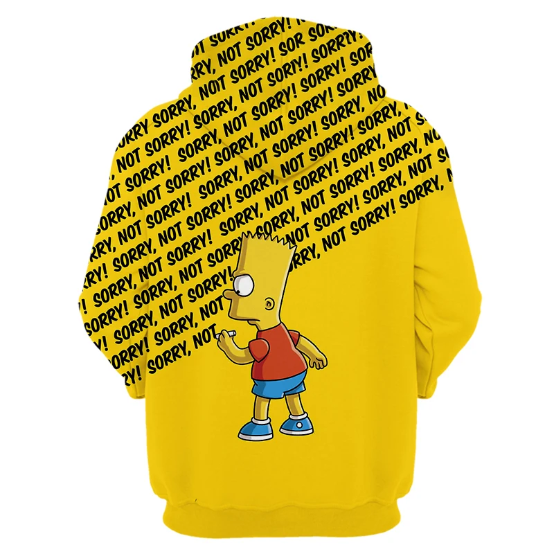

3D Cartoon Printing Hoodies Cute Homer Simpson And His Son Anime Hoodie Series Men / Women Springtime Sweatshirt Hoodies
