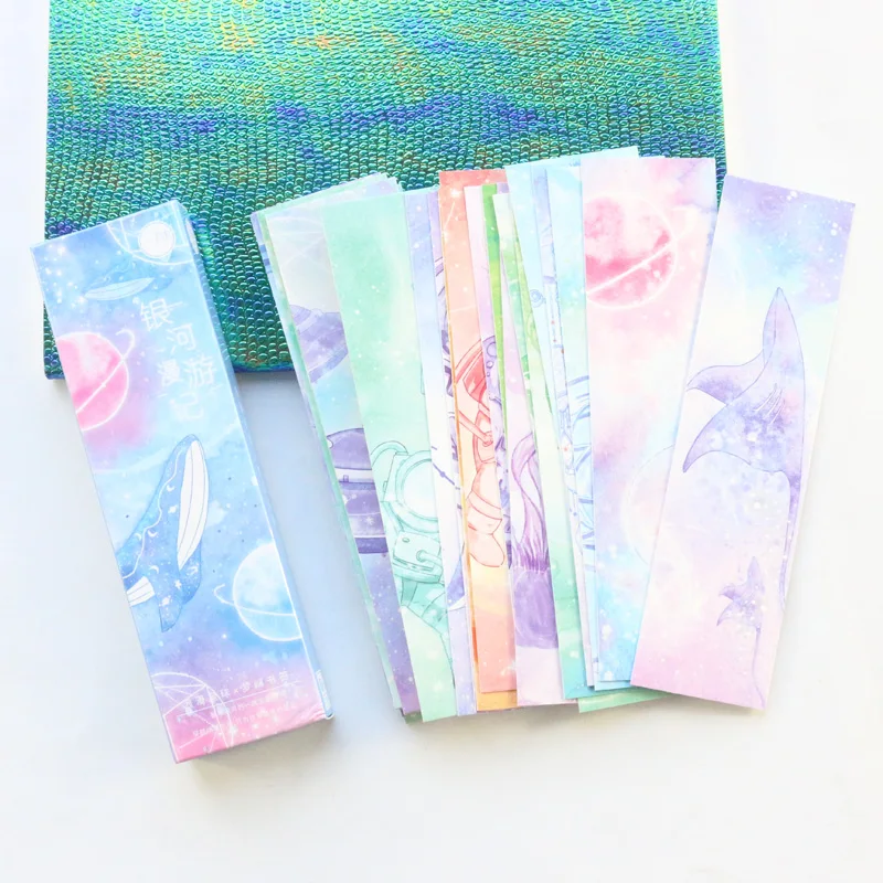 Domikee милый креативный мультяшный Небесный узор школьный детский набор бумажных