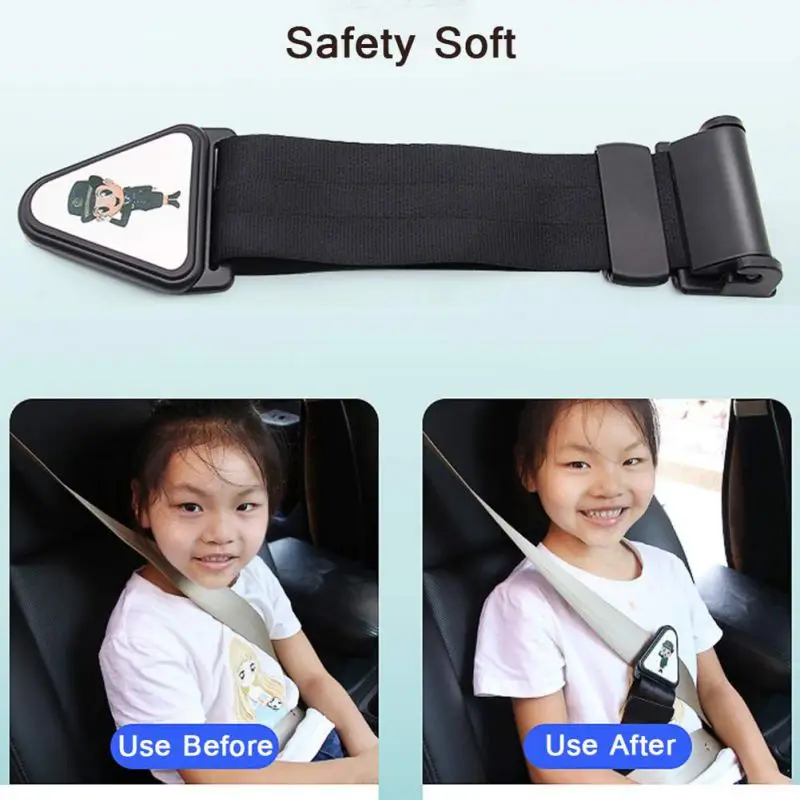 

Car Safety Seat Belt Adjustable Adjuster Lock Buckle Strap For Kids Child Seat Protection