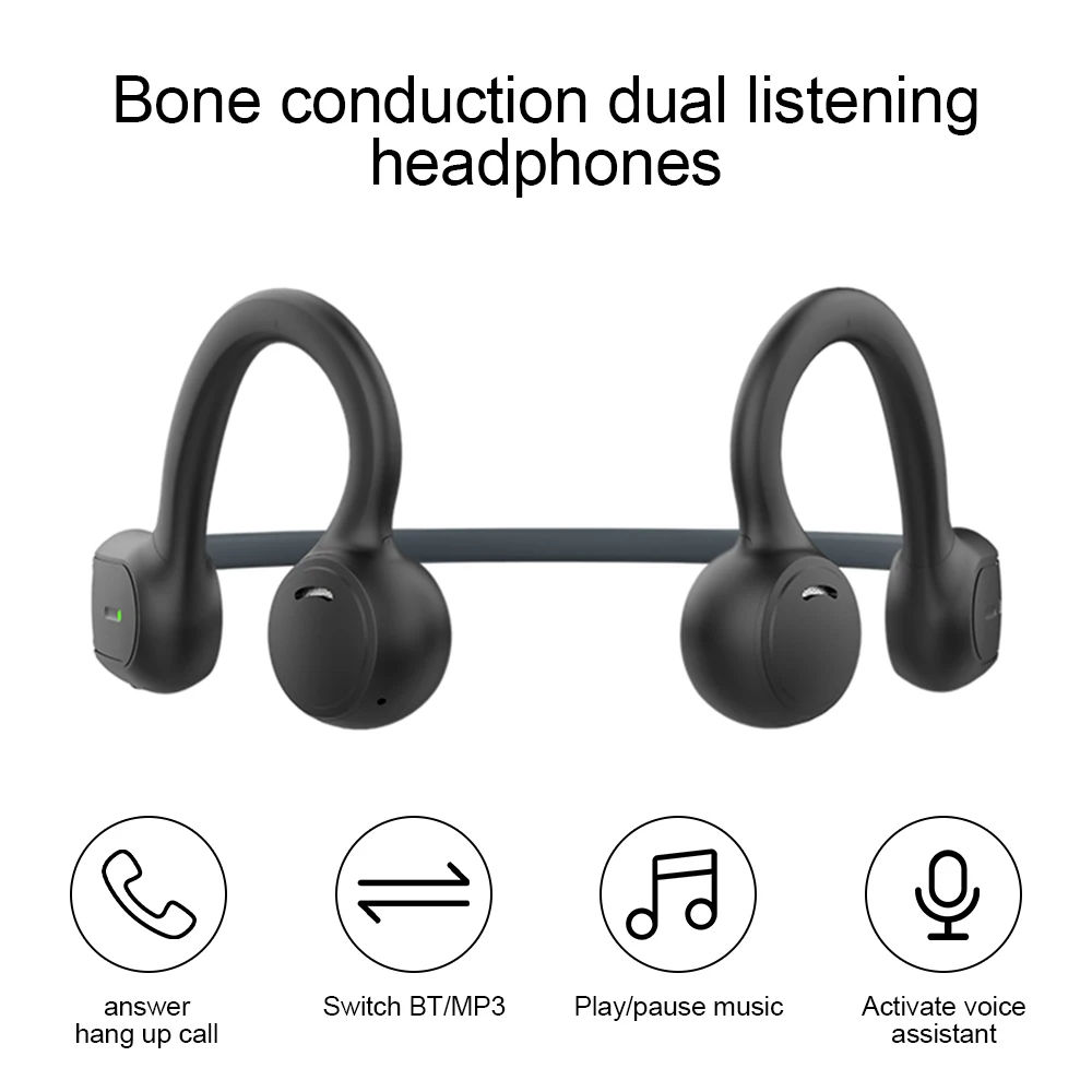 

OPENEAR Wireless Bluetooth Headphones Bone Conduction Headset Waterproof Sweatproof Sport Stereo Earphones