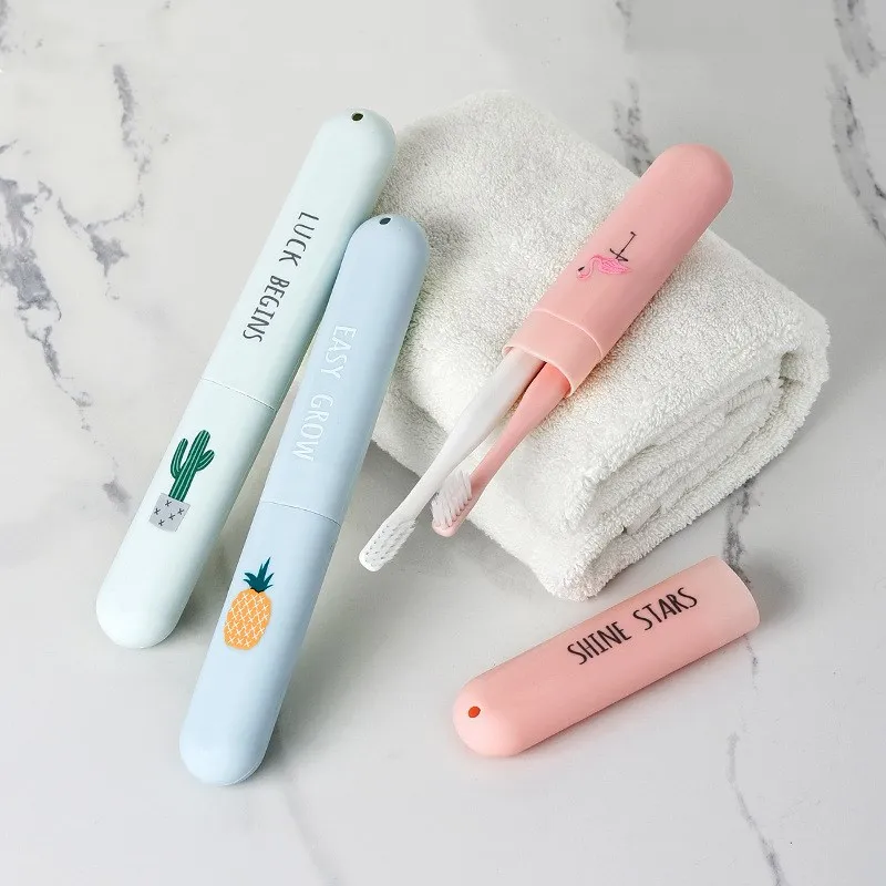 

1PC Portable Toothbrush Case Travel Tooth Toothbrush Cover Hiking Camping Protect Storage Box Wash Cup Cosmetic Capsule Case