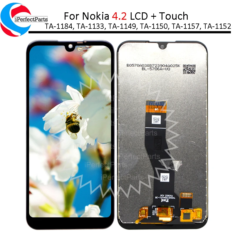 5 71 ''ЖК дисплей для Nokia 4 2 TA 1184 1133 1149 1150 1157 сенсорный экран дигитайзер в сборе