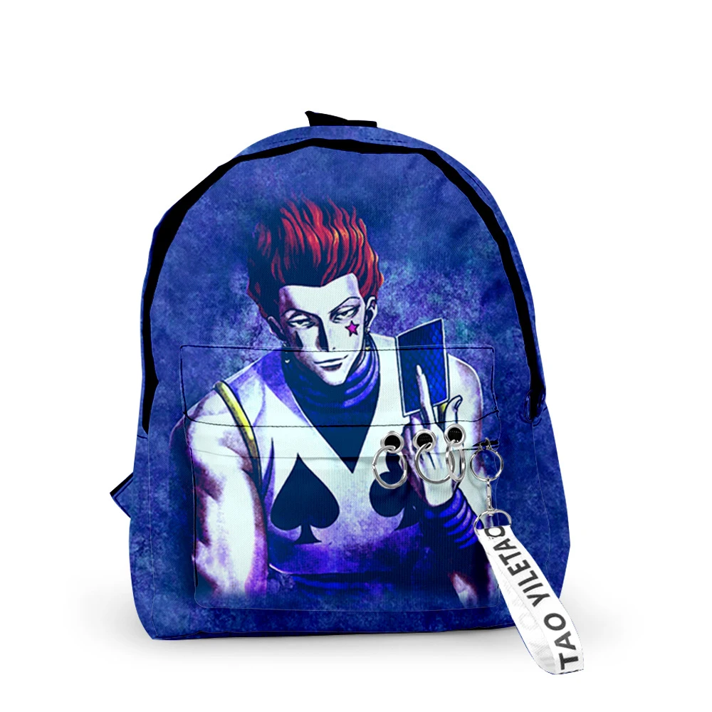 

Classic Hunter X Hunter School Bags Travel Bags Boys Girls Cute Small Bags 3D Oxford Waterproof Key Chain Notebook Backpacks