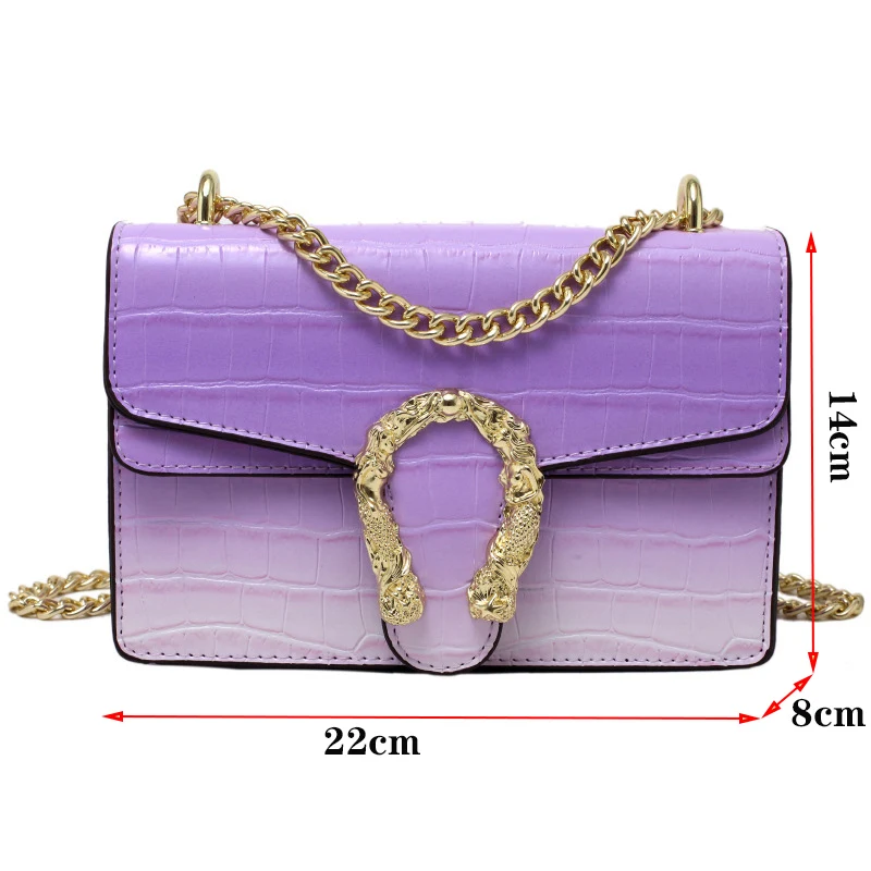 

Luxury Women Handbags Top Quality PU Leather Women's Designer Brand Shoulder Crossbody Bag And Purses Female Chain Messenger Bag