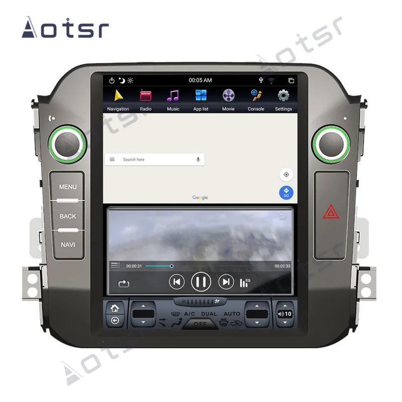 Android 9 0 GPS навигация для Kia Sportage R 2010-2015 Tesla Vertical 10 4 &quotэкран радио PX-6 6-ядерный
