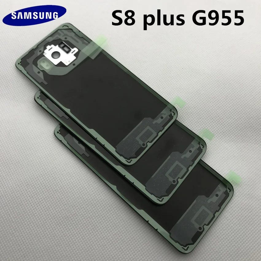 Новая Оригинальная Задняя крышка батареи для samsung Galaxy s8+ edge plus G955 G955F Задняя стеклянная крышка корпуса с логотипом+ наклейка+ Инструменты